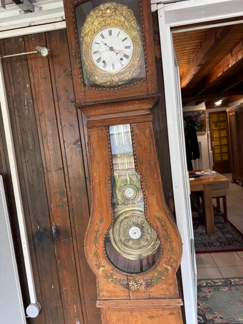 Horloge à balancier dans son meuble